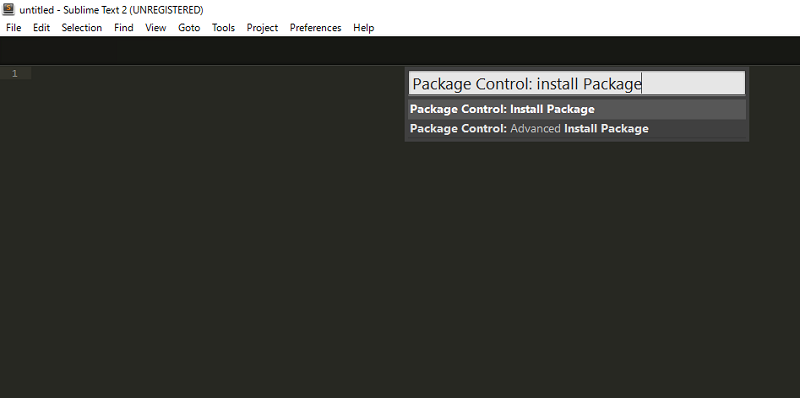 InstallPackageと入力