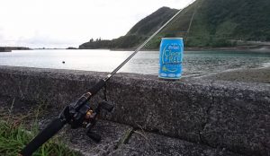 防波堤とベイトタックル
