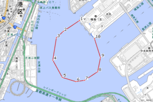第771項 京浜港 東京区、第2区 航泊禁止 の位置を示す地図